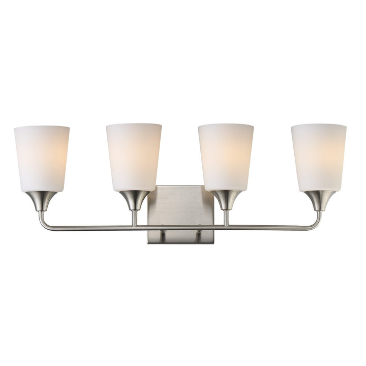 Maxim - 12884SWSN - Four Light Bath Vanity - Hudson - Satin Nickel