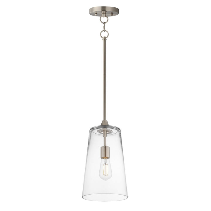 Maxim - 12886CLSN - One Light Pendant - Hudson - Satin Nickel