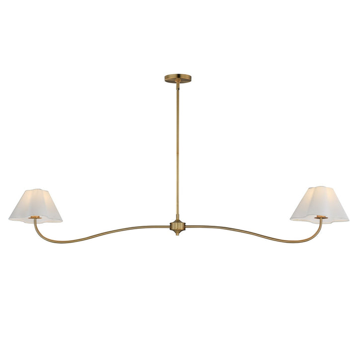 Maxim - 18102WTNAB - Two Light Pendant - Saxon - Natural Aged Brass