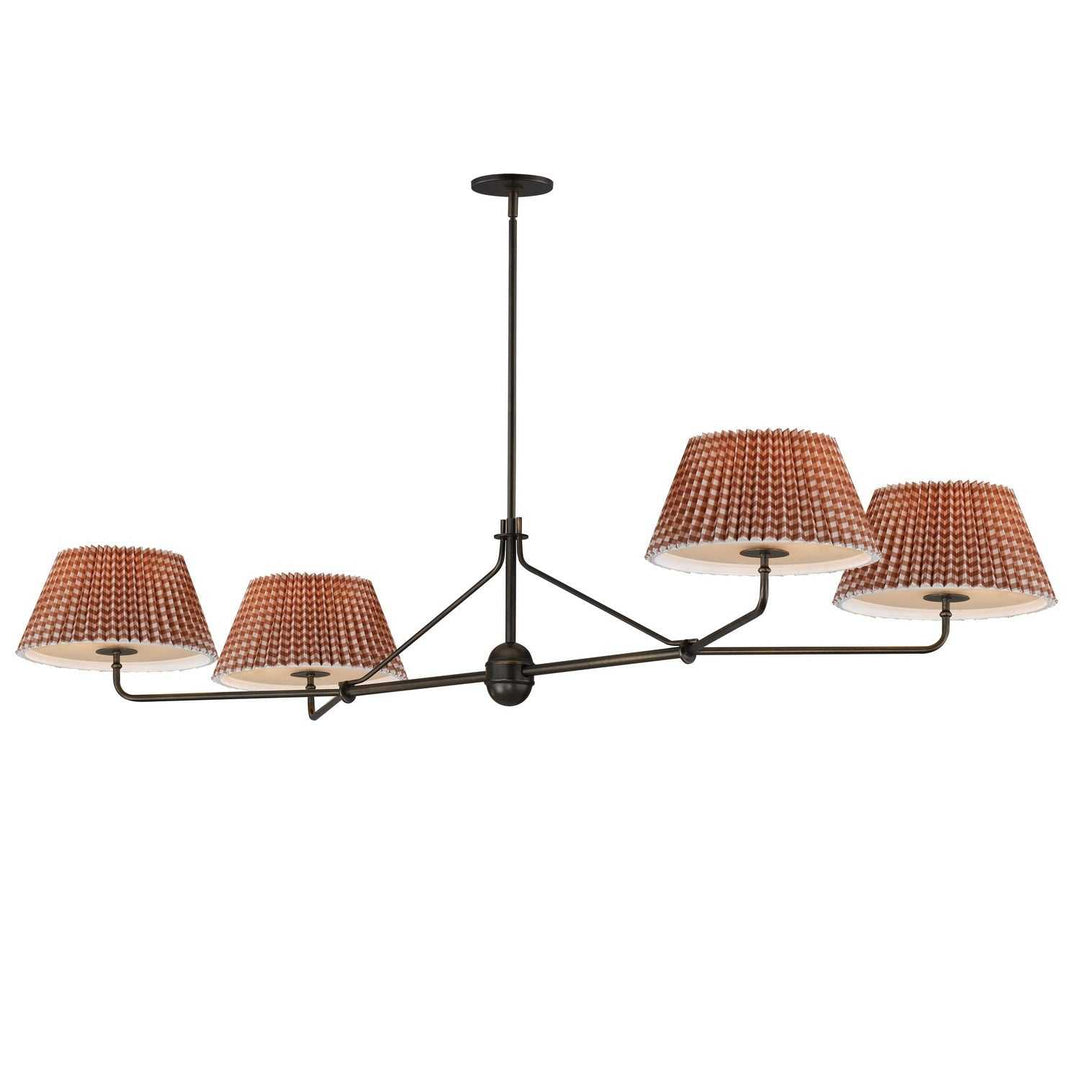 Maxim - 18414RBANB - Four Light Chandelier - Dunbridge - Antique Bronze