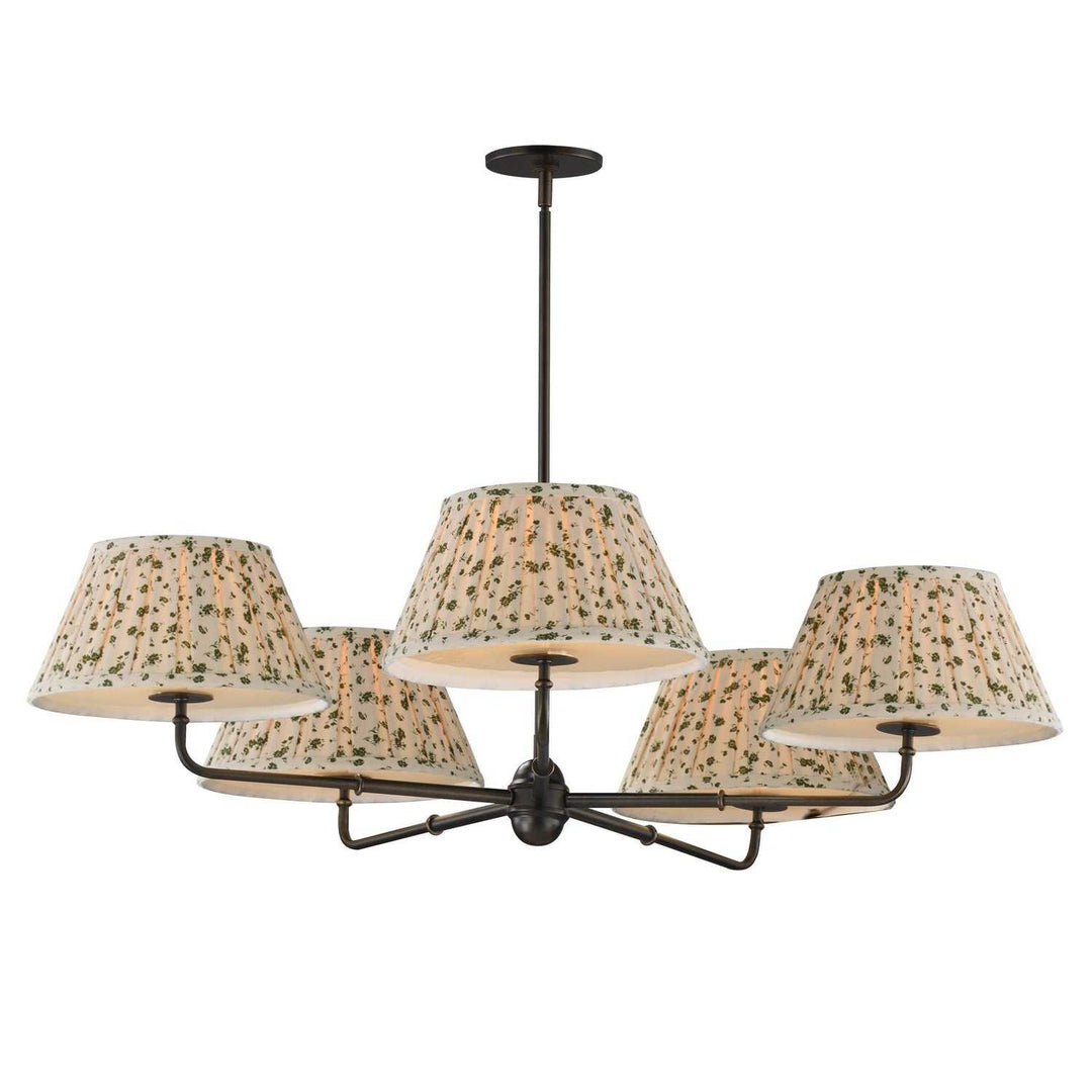 Maxim - 18415OWANB - Five Light Chandelier - Dunbridge - Antique Bronze