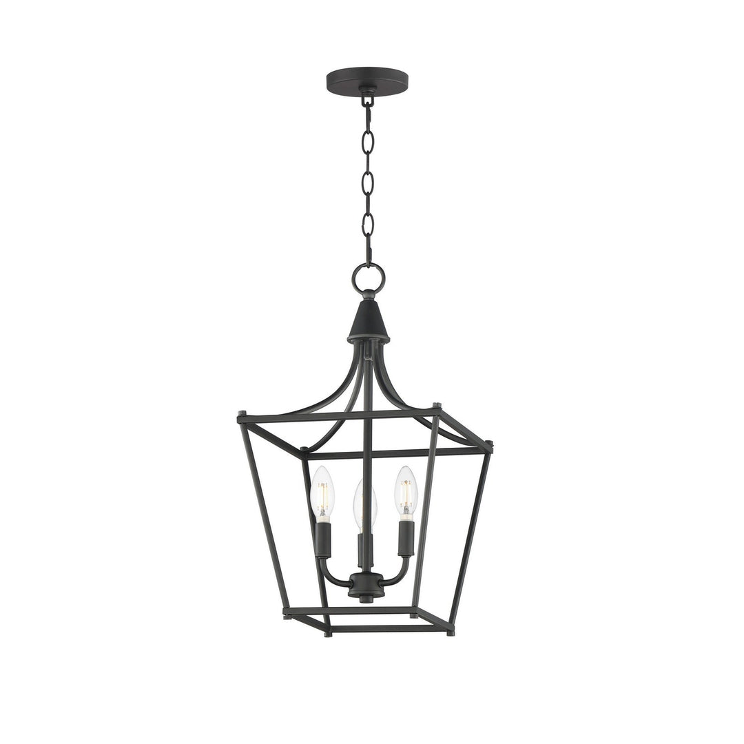 Maxim - 25313BK - Three Light Pendant - Clifton - Black