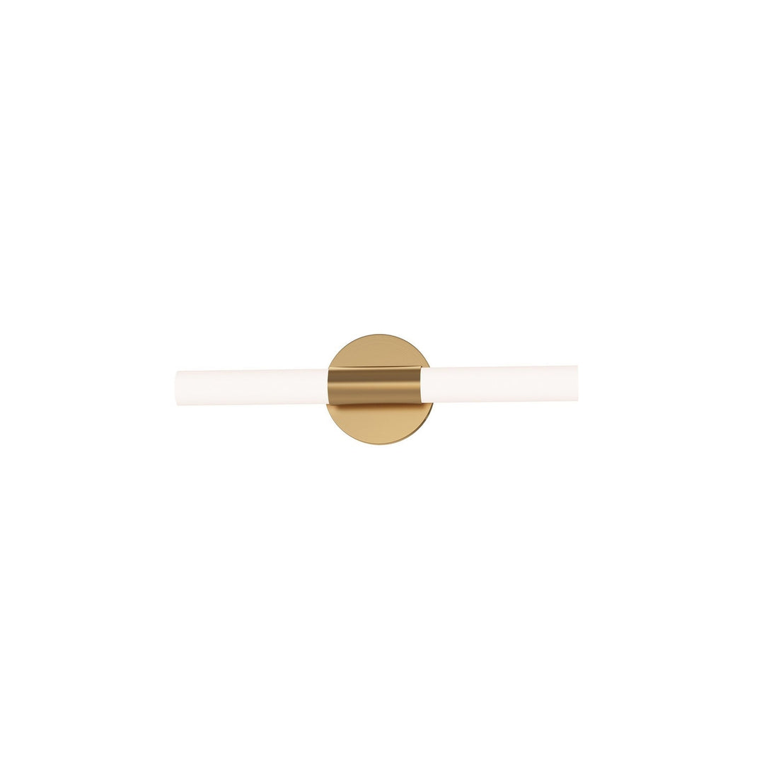 Tubi LED Bath Bar in Natural Aged Brass Maxim