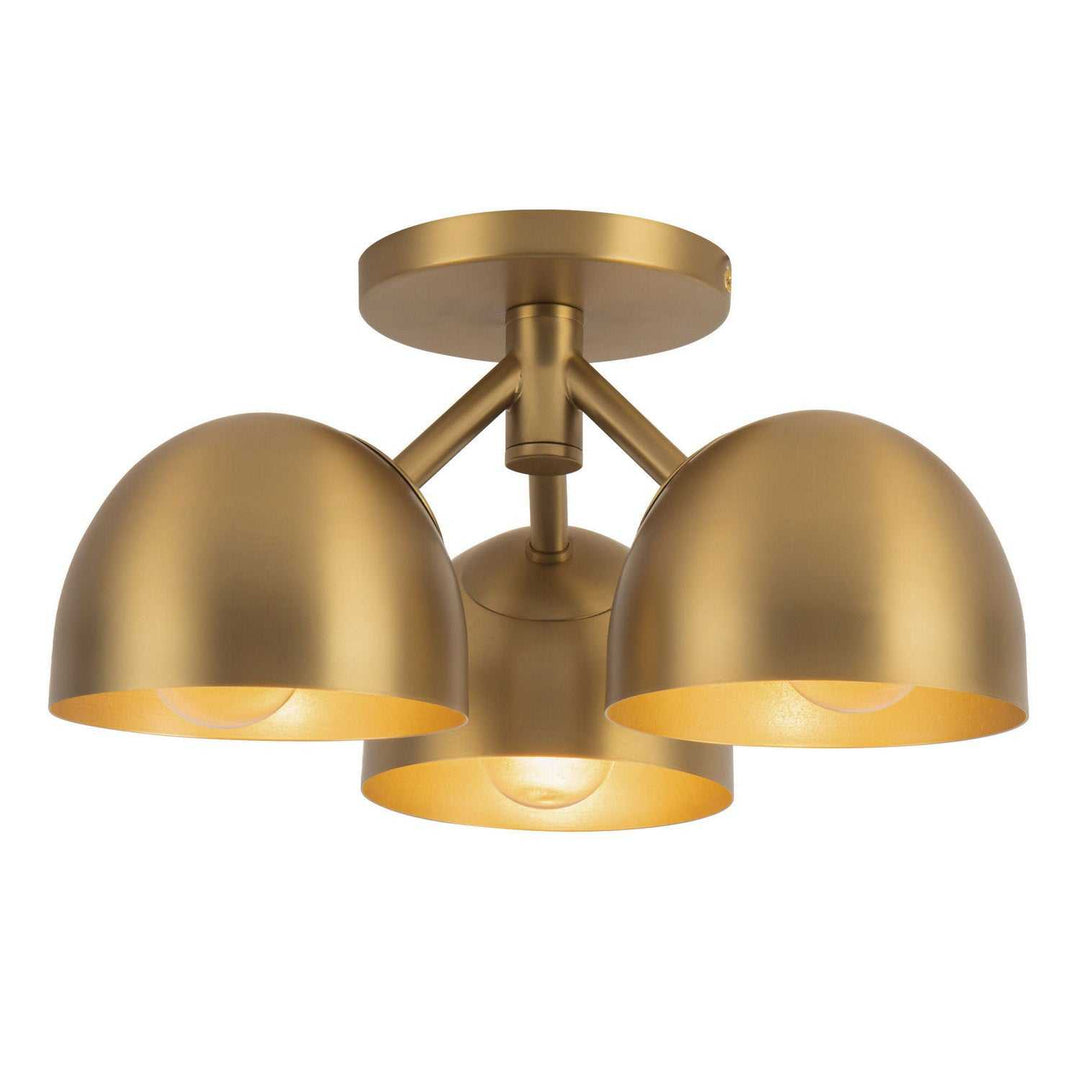 Kuzco Canada - SF13312-BG - Three Light Semi-Flush Mount - Fosso - Brushed Gold
