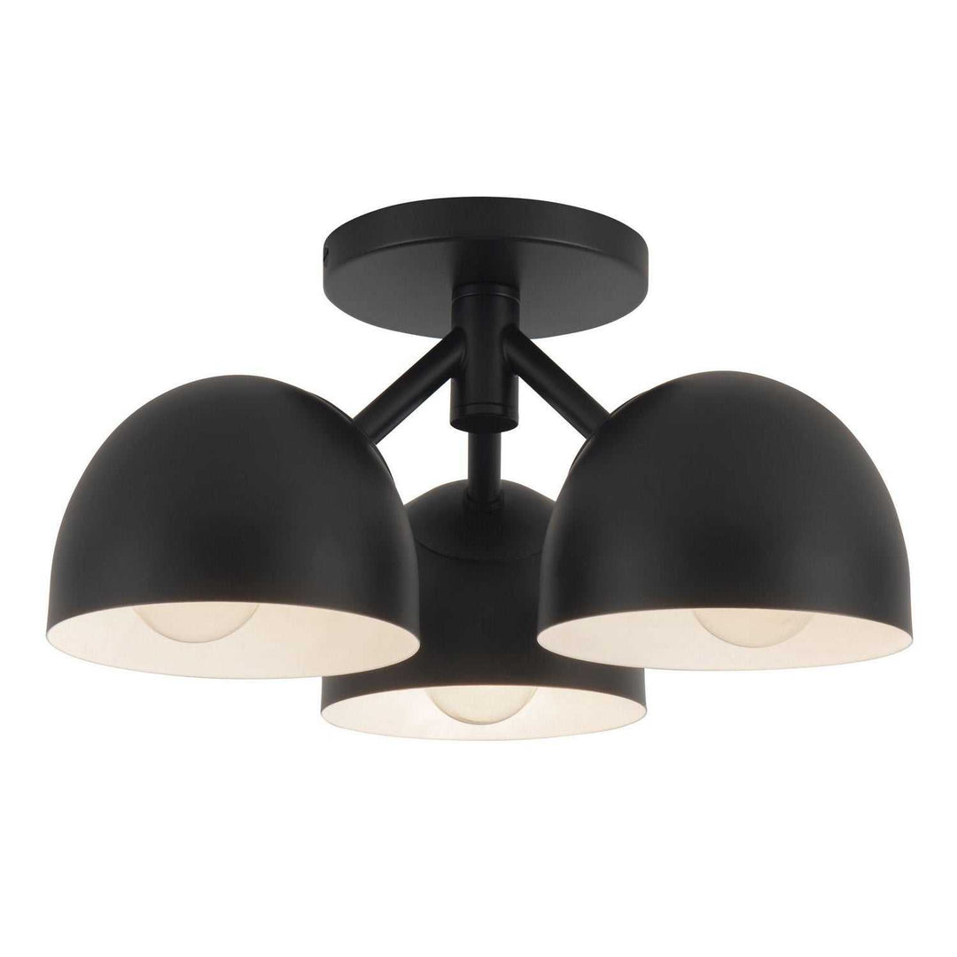 Kuzco Canada - SF13312-BK - Three Light Semi-Flush Mount - Fosso - Black