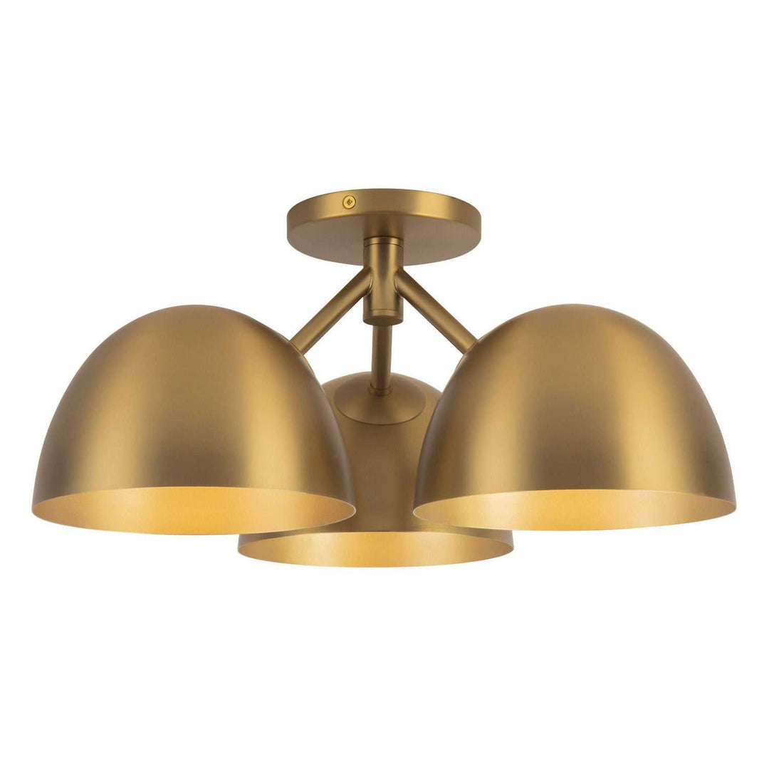 Kuzco Canada - SF13317-BG - Three Light Semi-Flush Mount - Fosso - Brushed Gold