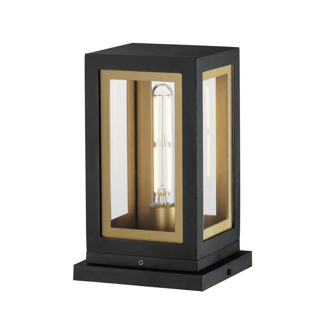 Maxim - 30050CLBKGLD - One Light Deck Lantern - Neoclass - Black / Gold