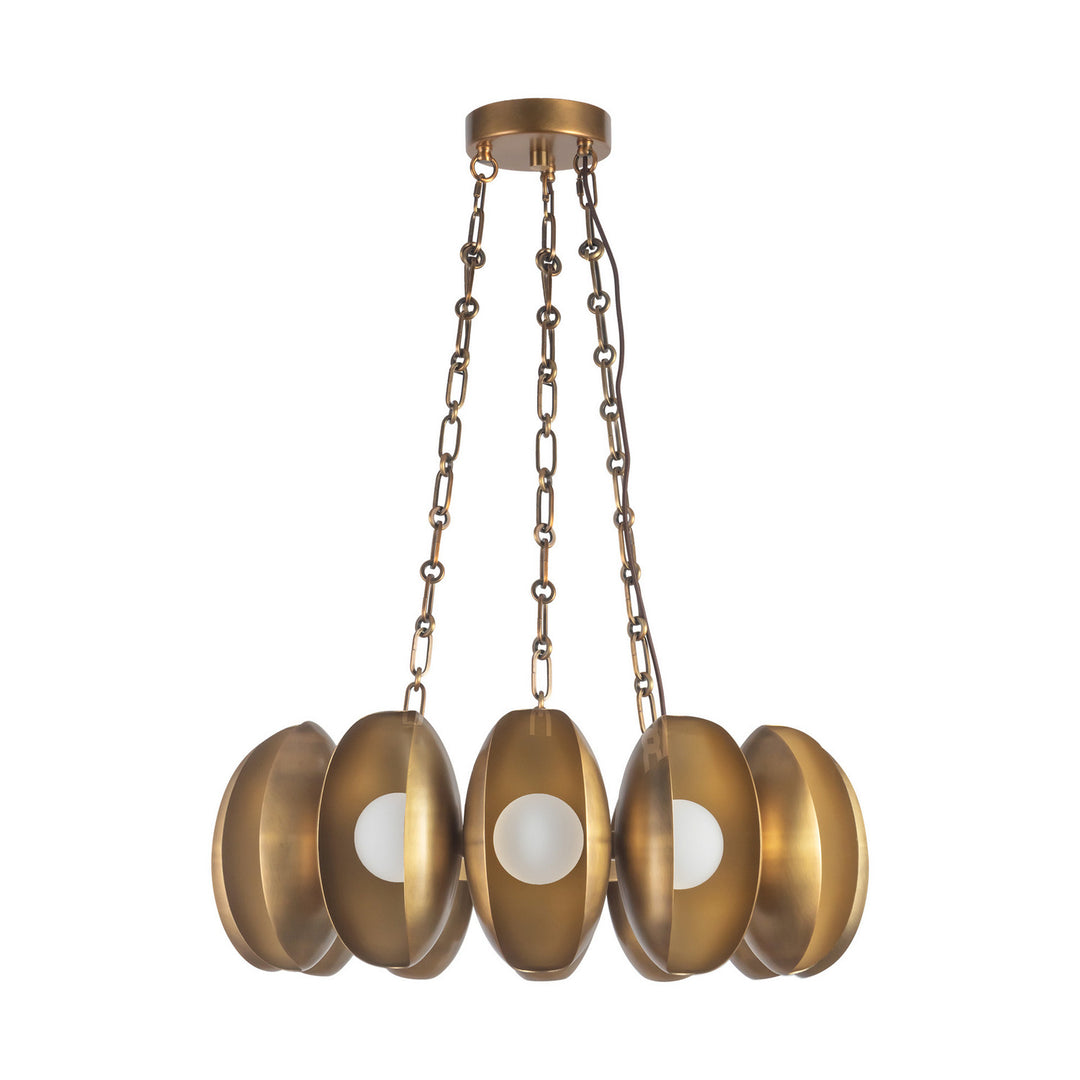 Alora Canada - CH305725VB - LED Chandelier - Cortez - Vintage Brass