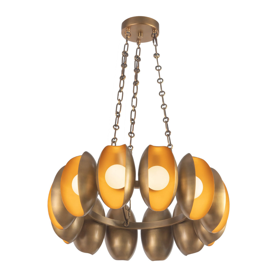 Alora Canada - CH305725VB - LED Chandelier - Cortez - Vintage Brass