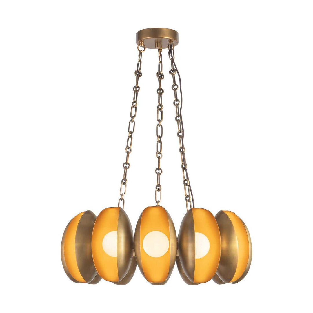 Alora Canada - CH305725VB - LED Chandelier - Cortez - Vintage Brass