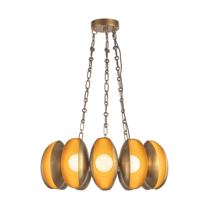 Alora Canada - CH305725VB - LED Chandelier - Cortez - Vintage Brass