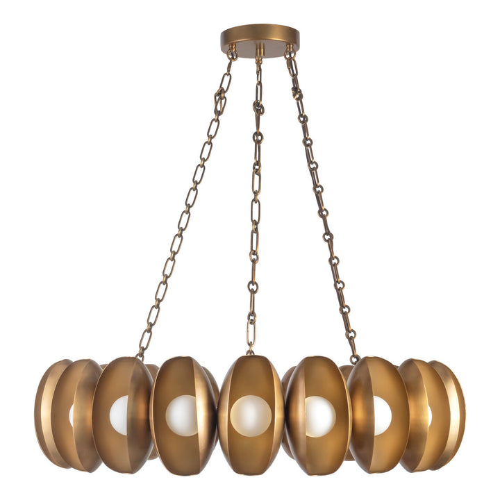 Alora Canada - CH305737VB - LED Chandelier - Cortez - Vintage Brass