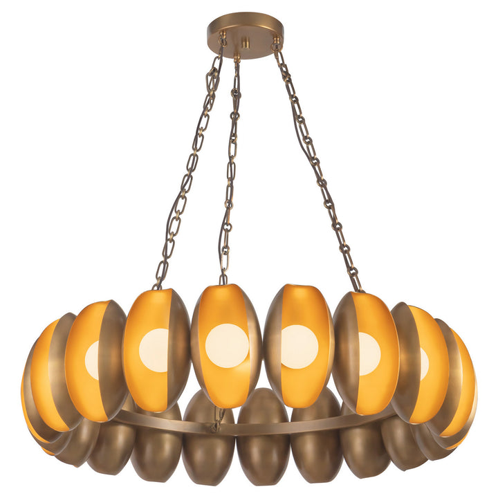 Alora Canada - CH305737VB - LED Chandelier - Cortez - Vintage Brass