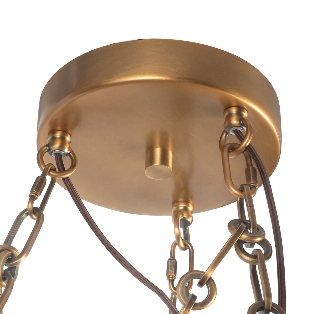 Alora Canada - CH305737VB - LED Chandelier - Cortez - Vintage Brass
