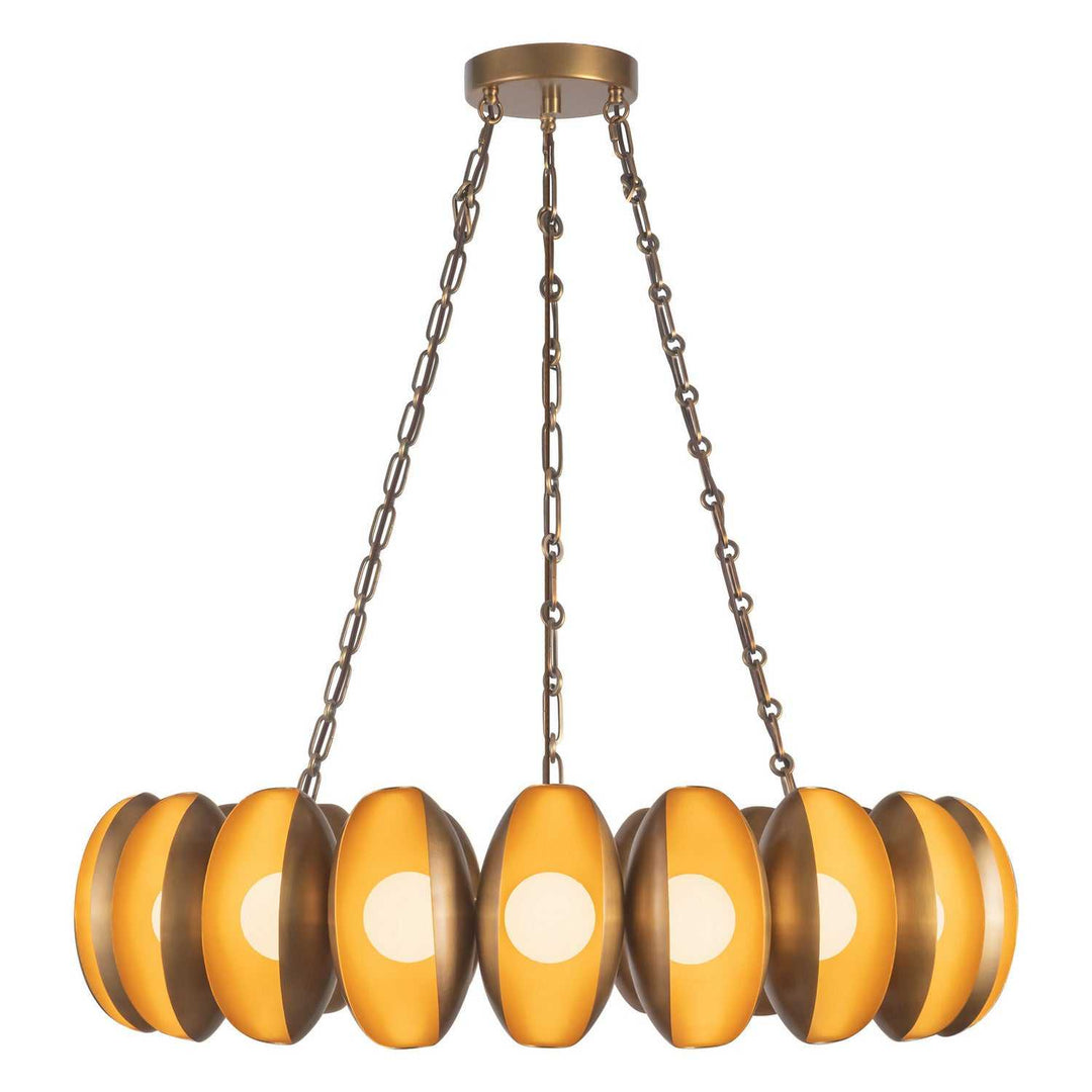 Alora Canada - CH305737VB - LED Chandelier - Cortez - Vintage Brass
