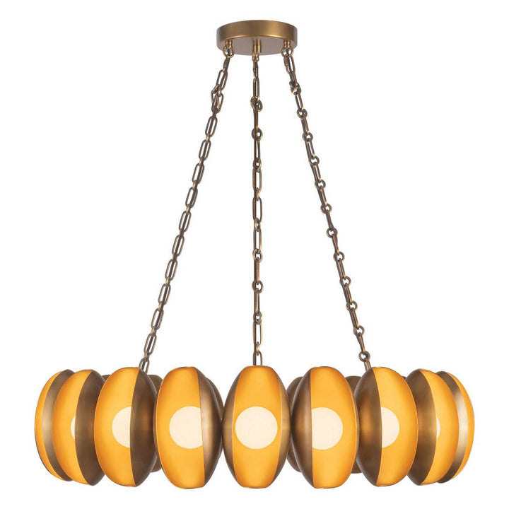 Alora Canada - CH305737VB - LED Chandelier - Cortez - Vintage Brass