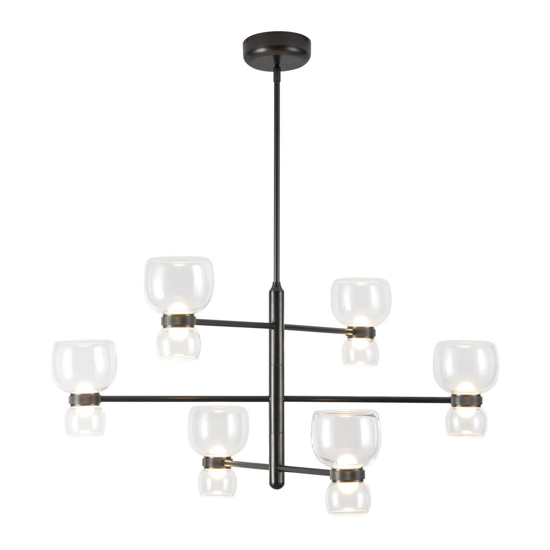 Alora Canada - CH310336UBCL - LED Chandelier - Sutton - Urban Bronze/Clear Glass