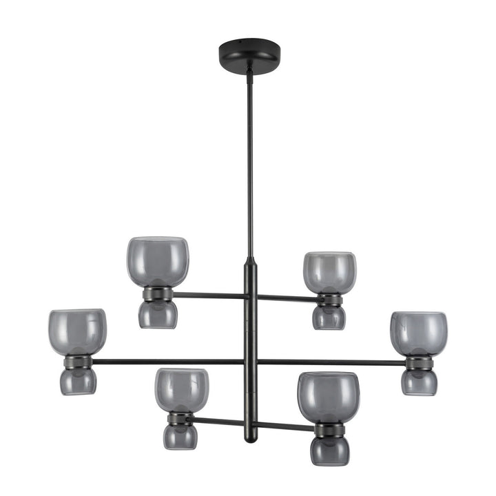 Alora Canada - CH310336UBSM - LED Chandelier - Sutton - Urban Bronze/Smoked Glass