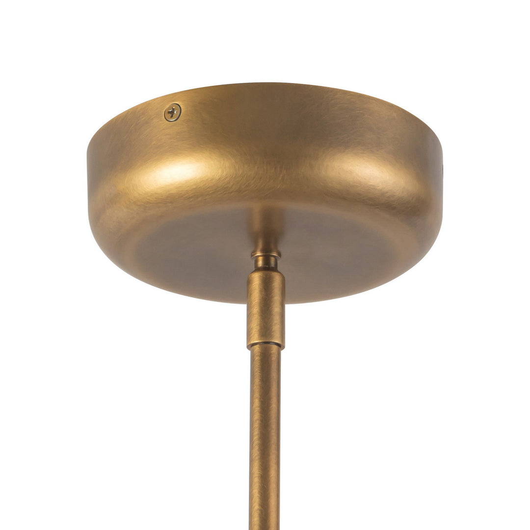 Alora Canada - CH310336VBSM - LED Chandelier - Sutton - Vintage Brass/Smoked Glass