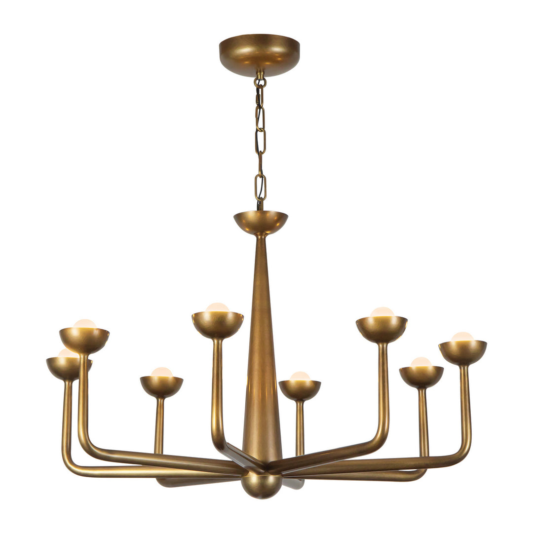 Alora Canada - CH313830VB - LED Chandelier - Spade - Vintage Brass