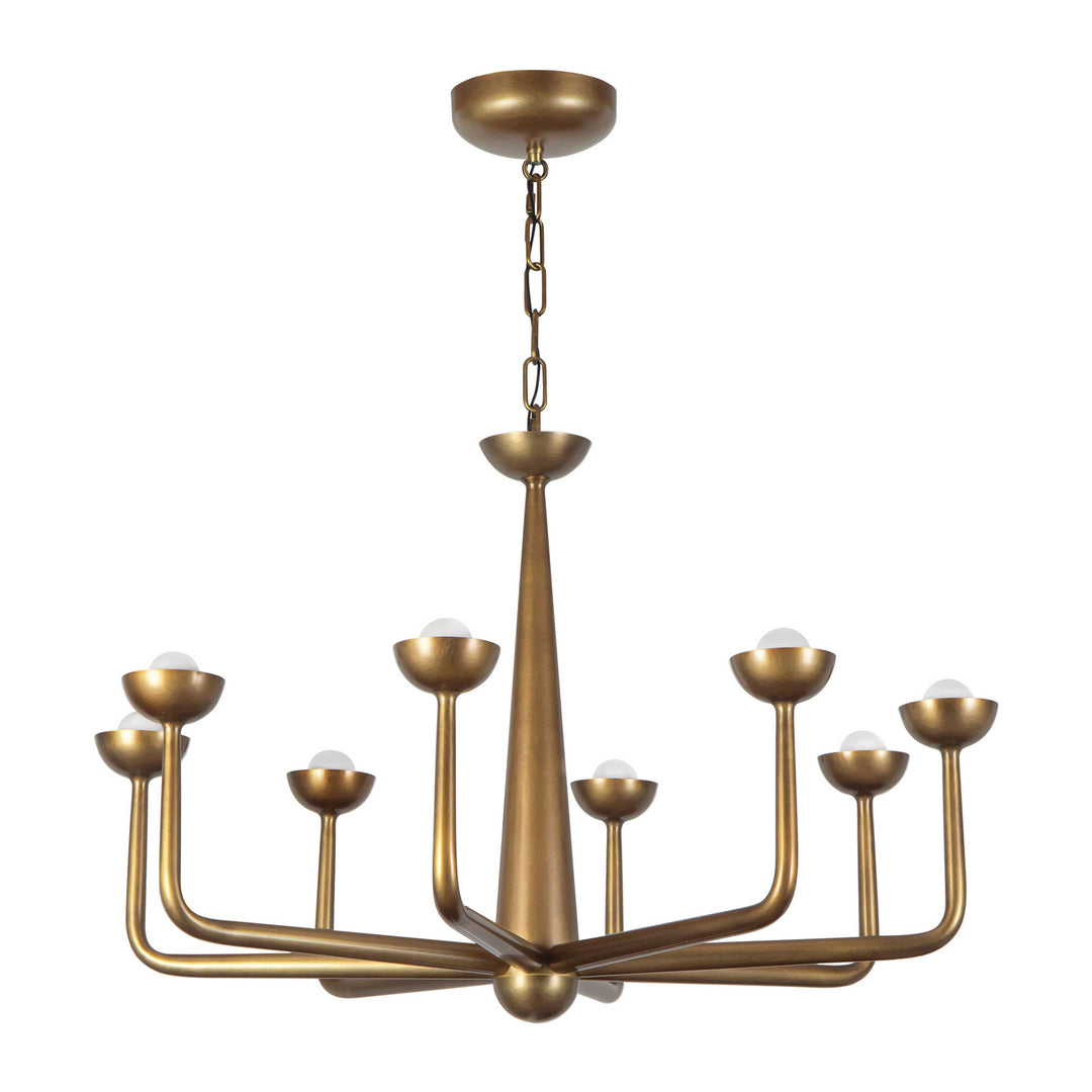 Alora Canada - CH313830VB - LED Chandelier - Spade - Vintage Brass