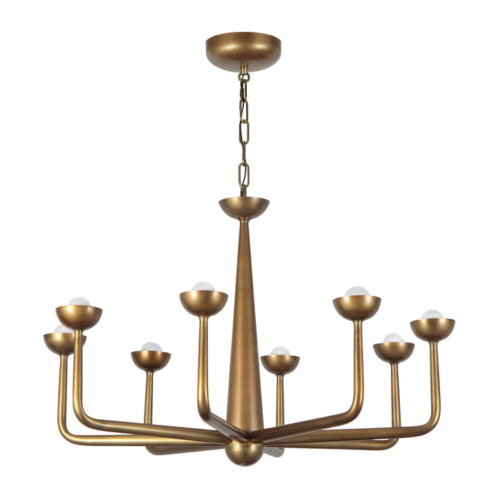 Alora Canada - CH313830VB - LED Chandelier - Spade - Vintage Brass