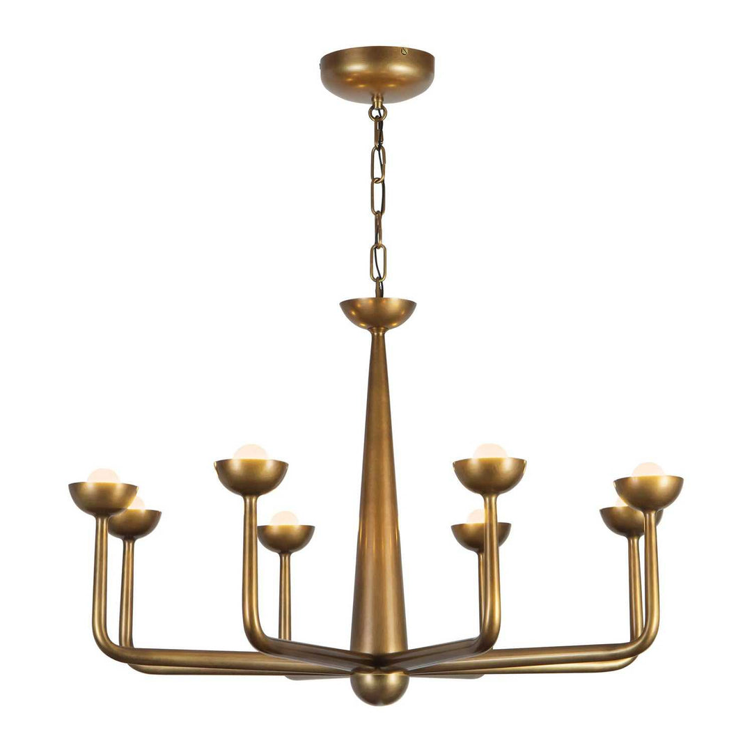 Alora Canada - CH313830VB - LED Chandelier - Spade - Vintage Brass