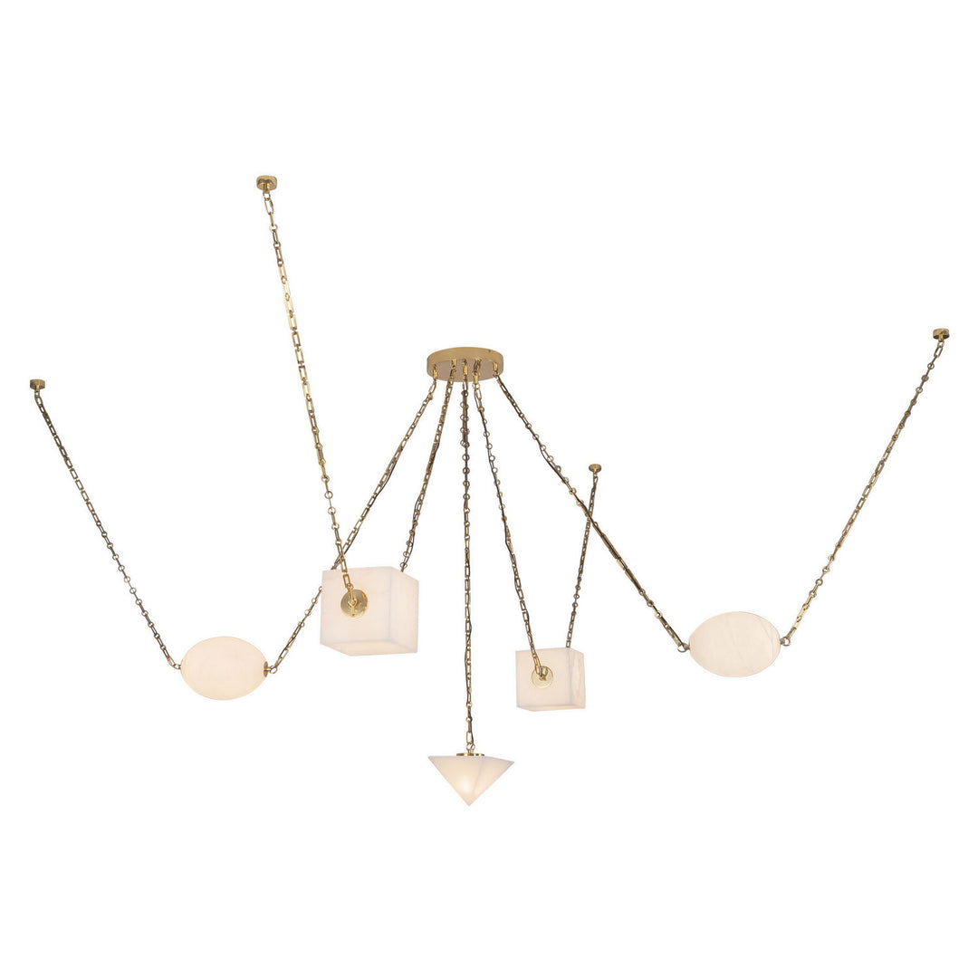Alora Canada - CH360105PTBAR - LED Chandelier - Mineral - Patina Brass/Alabaster