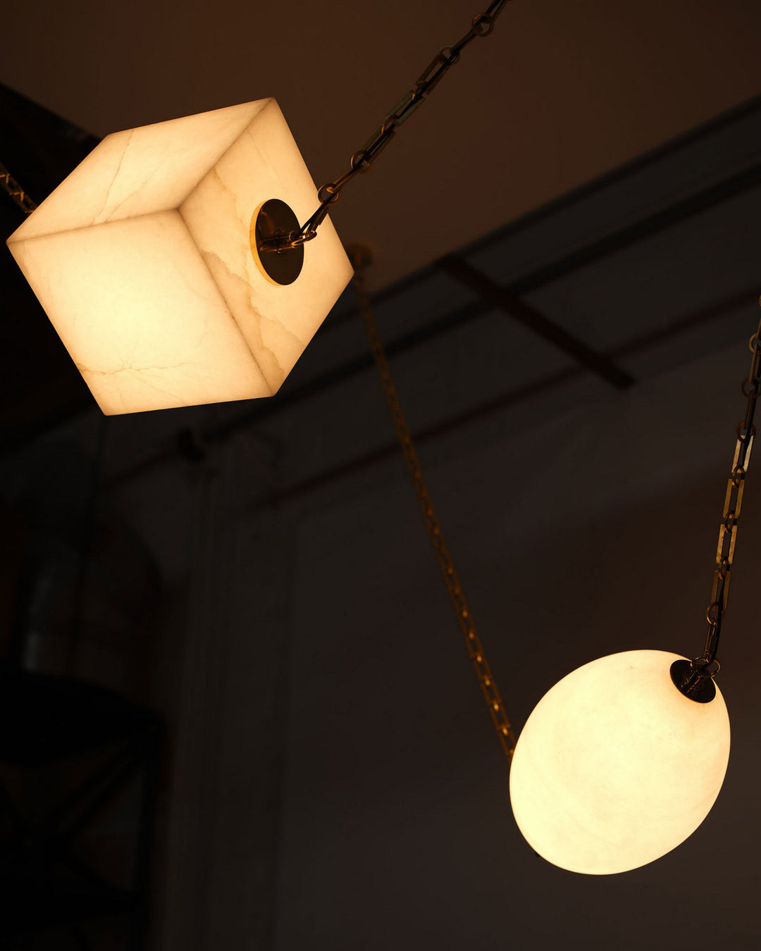 Alora Canada - CH360105PTBAR - LED Chandelier - Mineral - Patina Brass/Alabaster