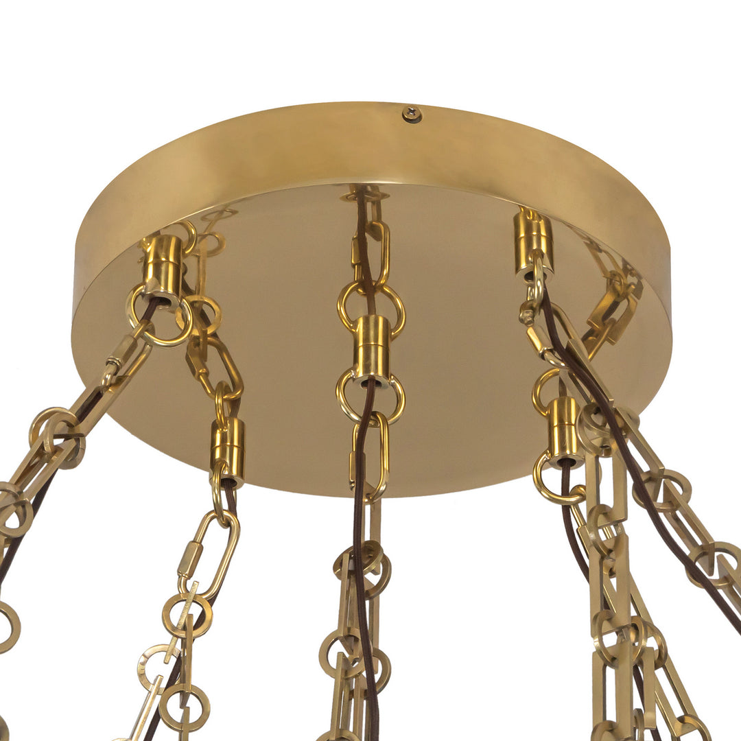 Alora Canada - CH360105PTBAR - LED Chandelier - Mineral - Patina Brass/Alabaster
