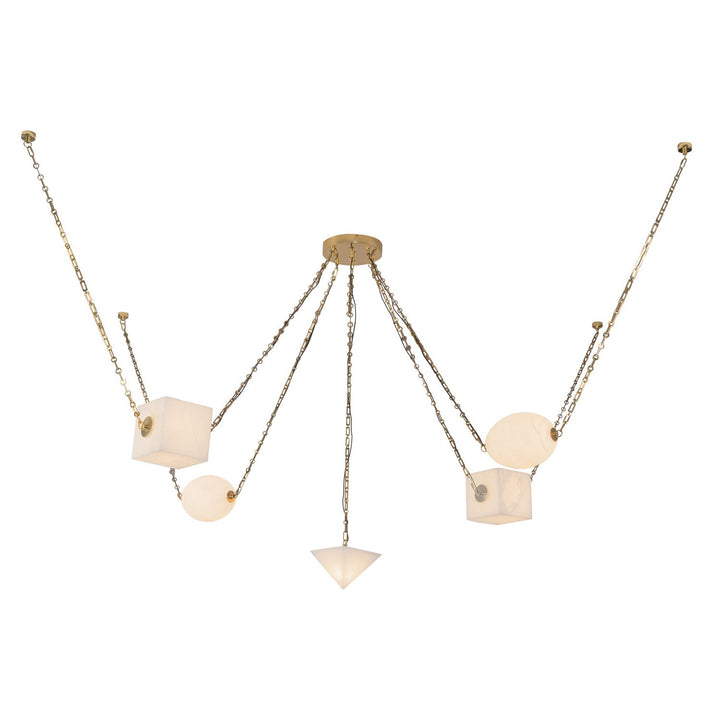 Alora Canada - CH360105PTBAR - LED Chandelier - Mineral - Patina Brass/Alabaster