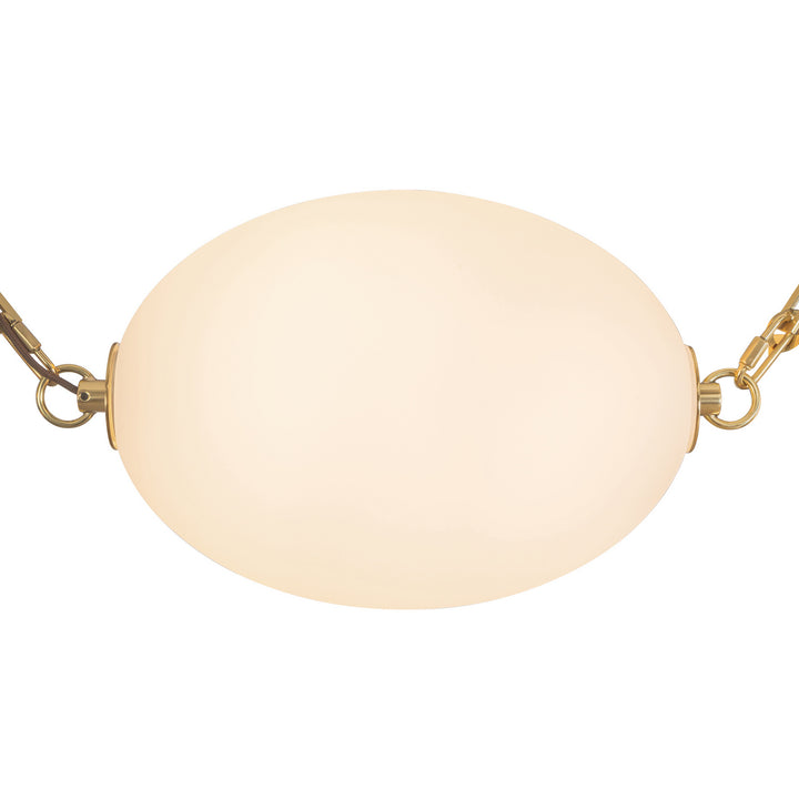 Alora Canada - CH360105PTBOP - LED Chandelier - Mineral - Patina Brass/Opal Glass