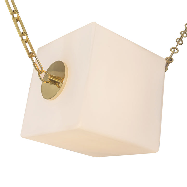 Alora Canada - CH360105PTBOP - LED Chandelier - Mineral - Patina Brass/Opal Glass