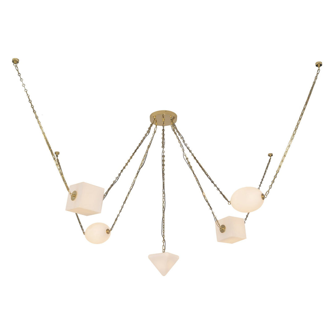 Alora Canada - CH360105PTBOP - LED Chandelier - Mineral - Patina Brass/Opal Glass