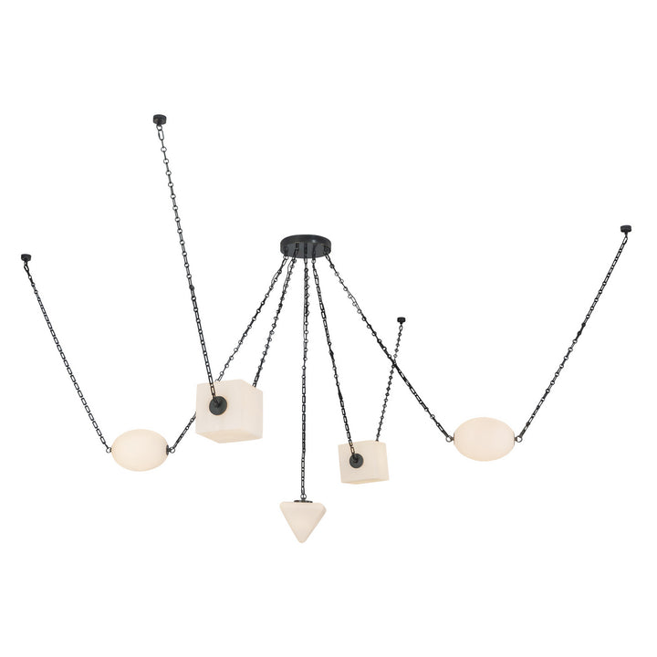 Alora Canada - CH360105UBOP - LED Chandelier - Mineral - Urban Bronze/Matte Opal Glass