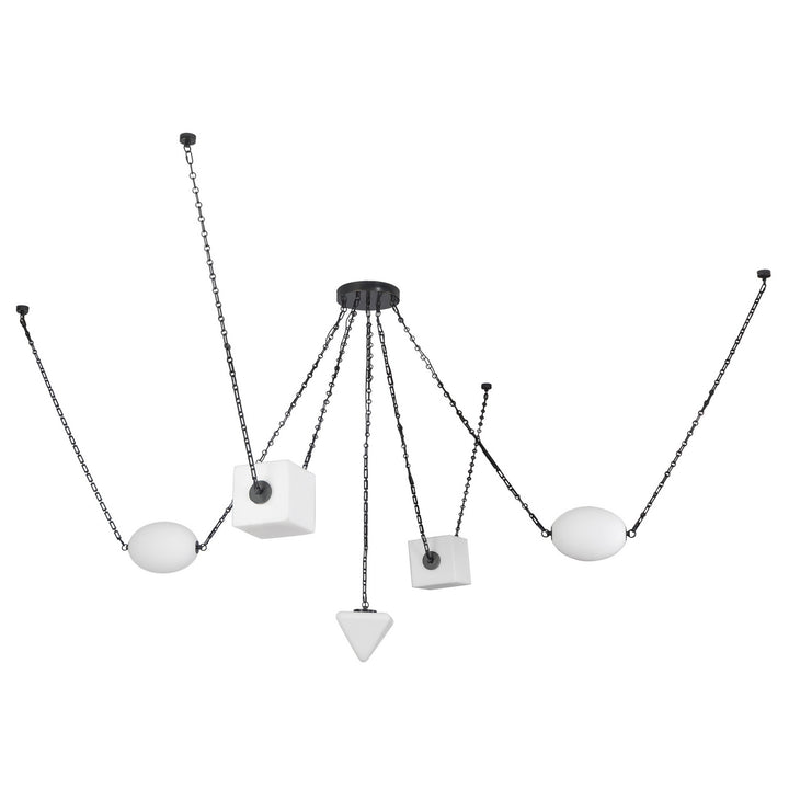 Alora Canada - CH360105UBOP - LED Chandelier - Mineral - Urban Bronze/Matte Opal Glass