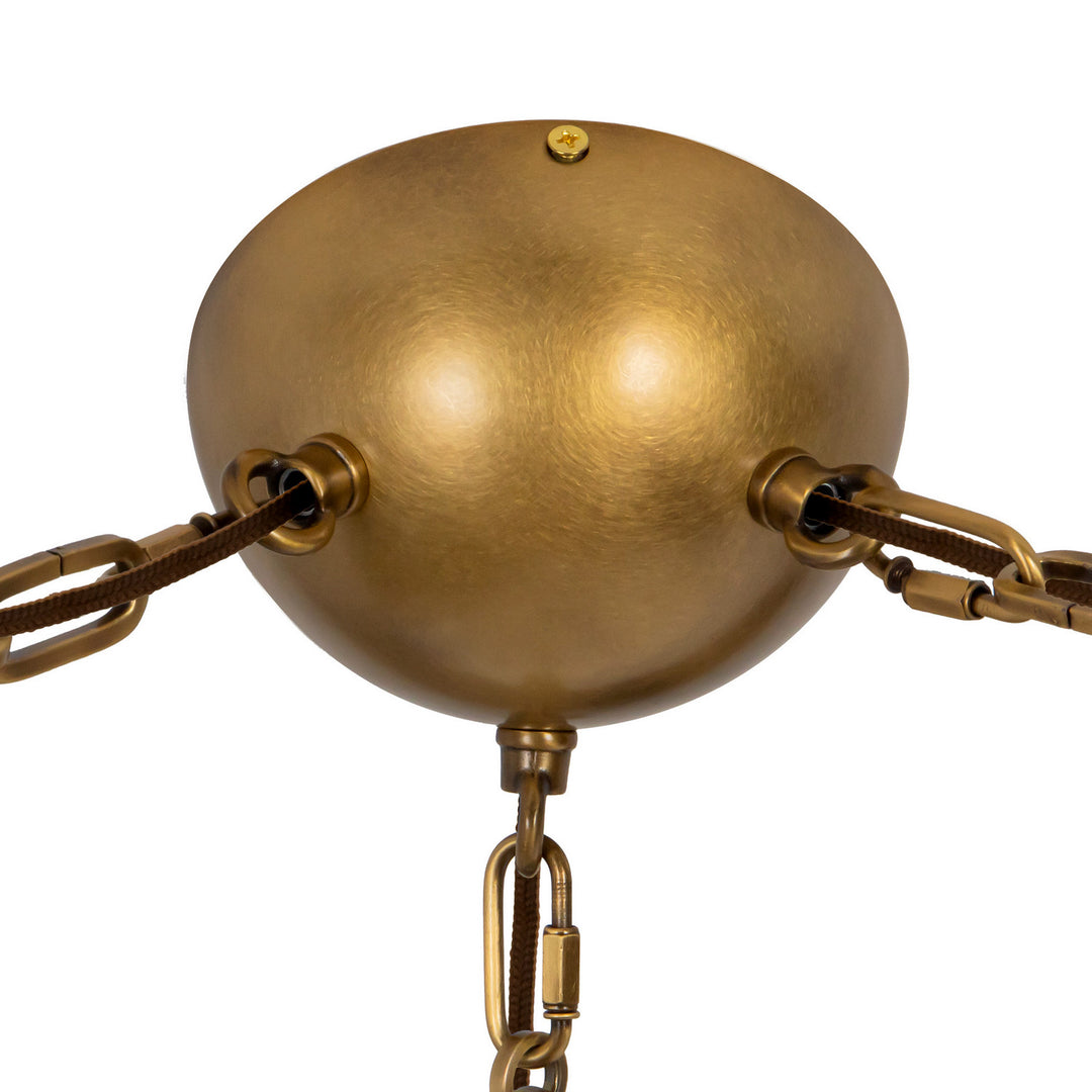 Alora Canada - CH363103VBCDG - LED Chandelier - Petra - Vintage Brass/Cloud Glass