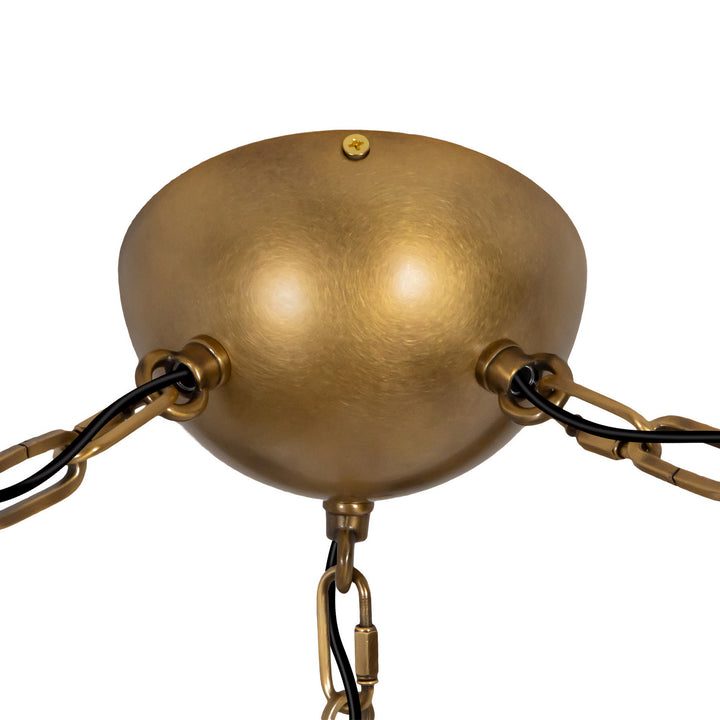 Alora Canada - CH372103VBCDG - LED Chandelier - Petra - Vintage Brass/Cloud Glass