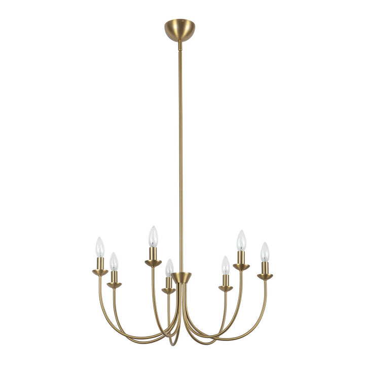 Alora Canada - CH419726BG - Seven Light Chandelier - Ember - Brushed Gold