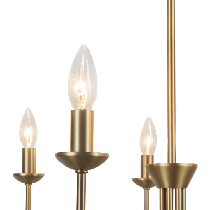 Alora Canada - CH419726BG - Seven Light Chandelier - Ember - Brushed Gold