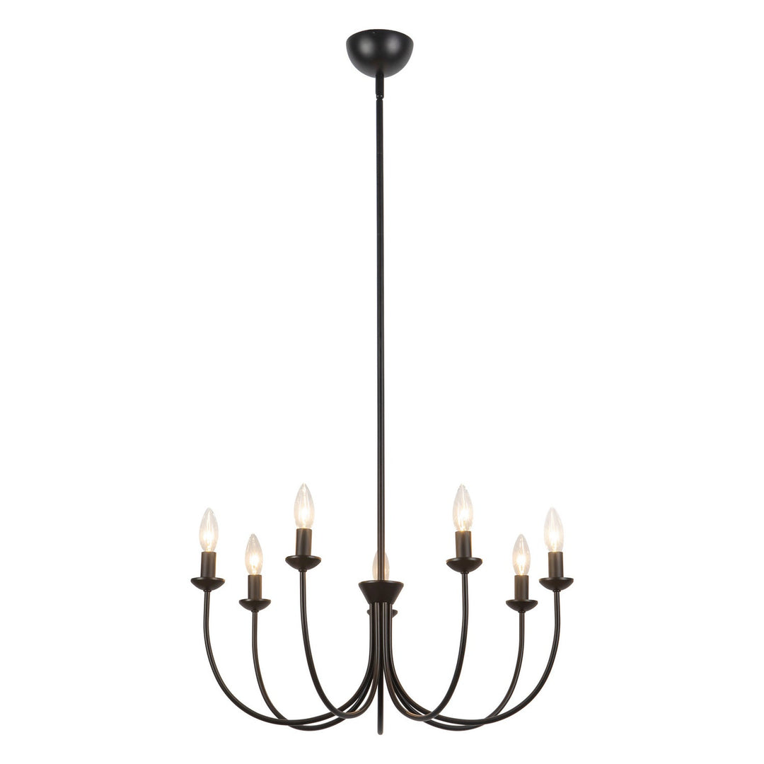 Alora Canada - CH419726MB - Seven Light Chandelier - Ember - Matte Black