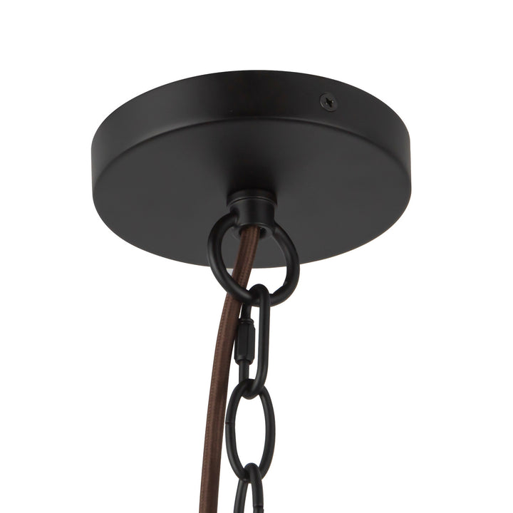 Alora Canada - CH654318MBRC - Three Light Chandelier - Faye - Matte Black/Clear Ribbed Glass