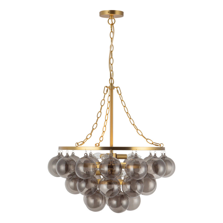 Alora Canada - CH654624BGSM - Six Light Chandelier - Faye - Brushed Gold/Smoked Glass