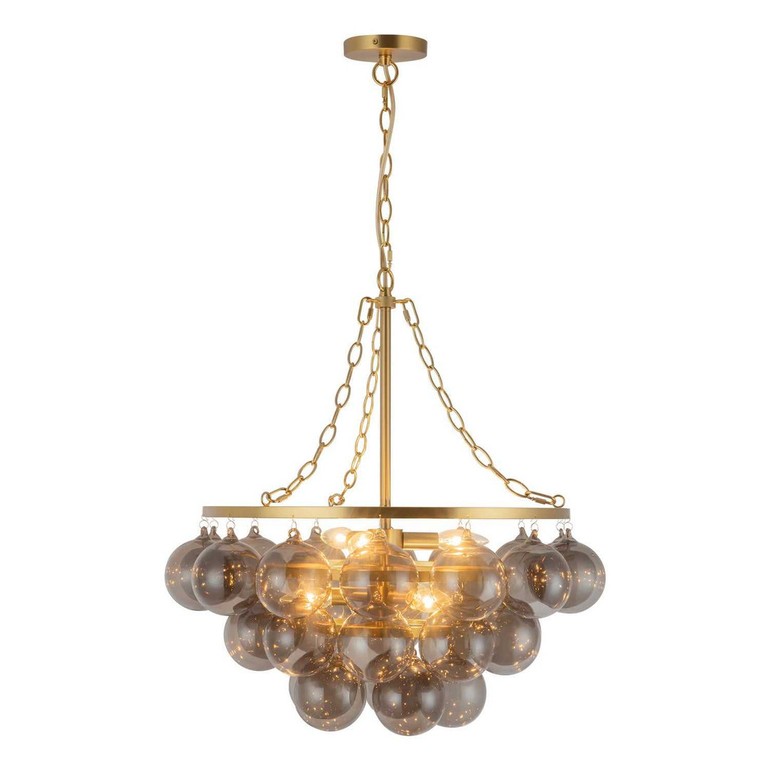 Alora Canada - CH654624BGSM - Six Light Chandelier - Faye - Brushed Gold/Smoked Glass