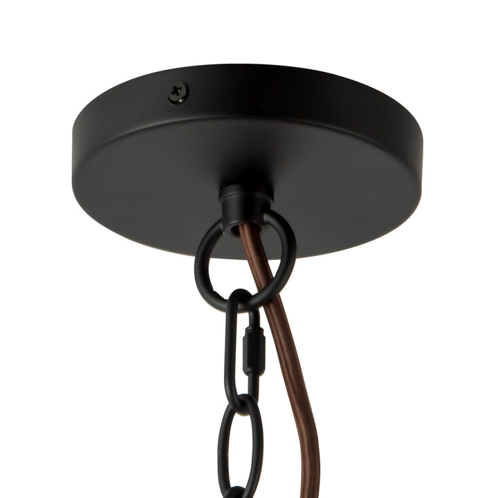 Alora Canada - CH654624MBRC - Six Light Chandelier - Faye - Matte Black/Clear Ribbed Glass