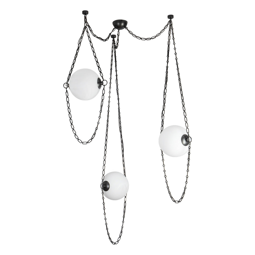 Alora Canada - CH372103UBCDG - LED Chandelier - Petra - Urban Bronze/Cloud Glass