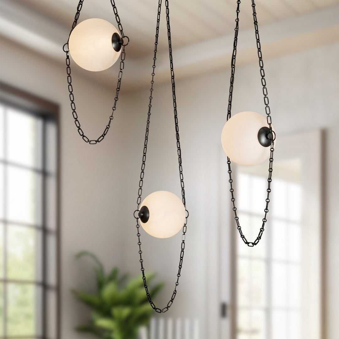 Alora Canada - CH372103UBCDG - LED Chandelier - Petra - Urban Bronze/Cloud Glass