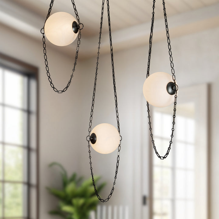 Alora Canada - CH372103UBCDG - LED Chandelier - Petra - Urban Bronze/Cloud Glass