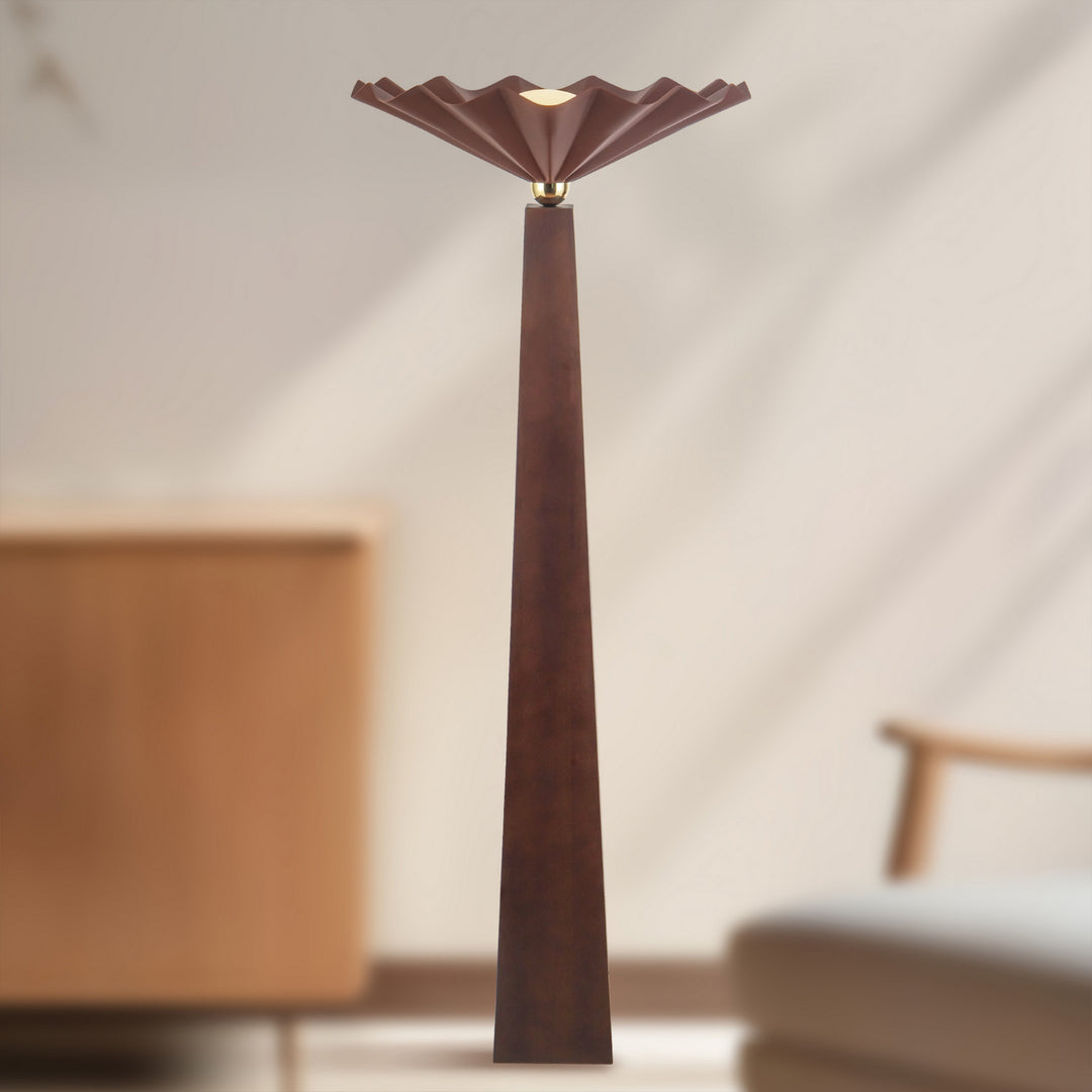 Alora Canada - FL354064BGD - One Light Floor Lamp - Furrow - Burgundy
