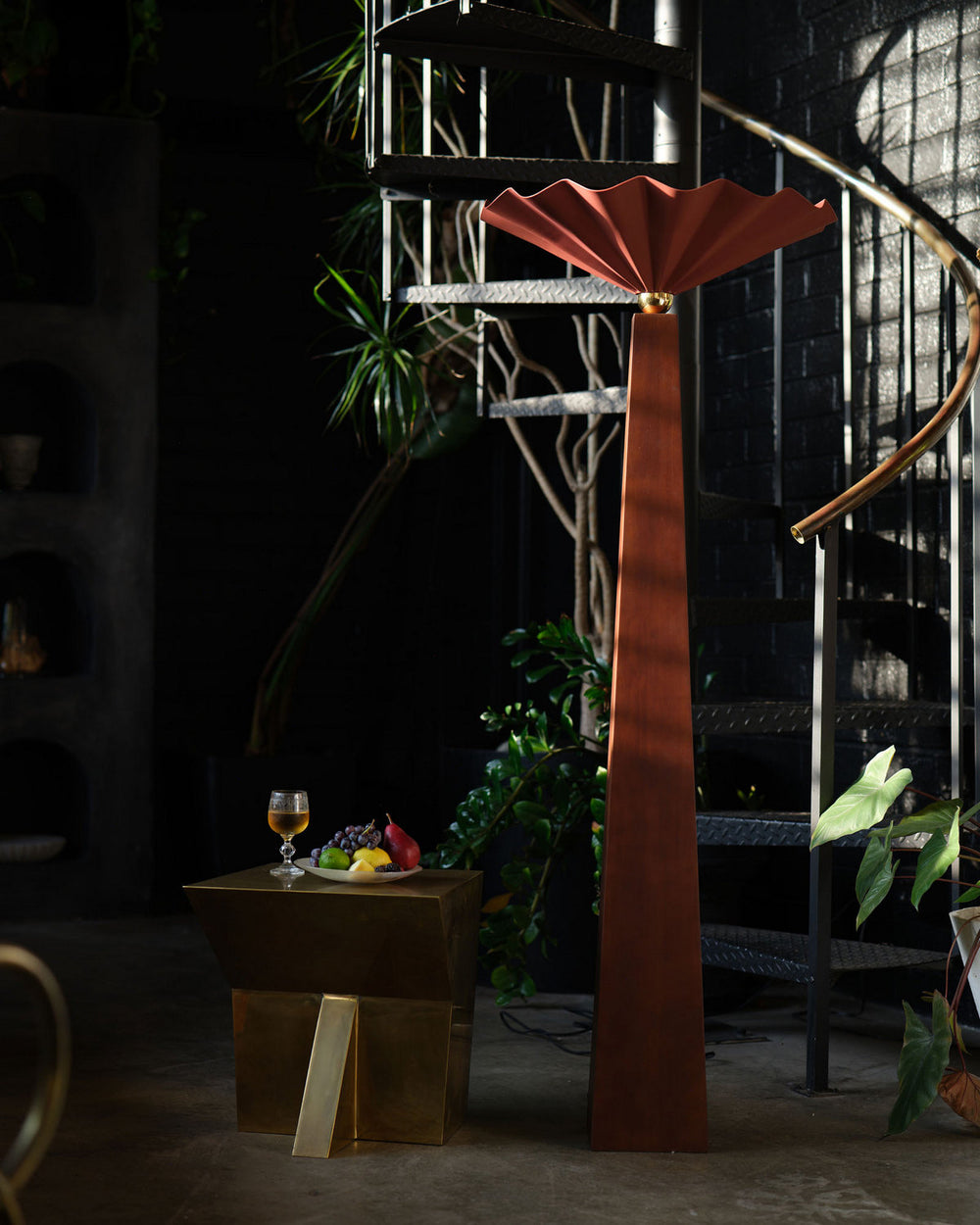 Alora Canada - FL354064BGD - One Light Floor Lamp - Furrow - Burgundy